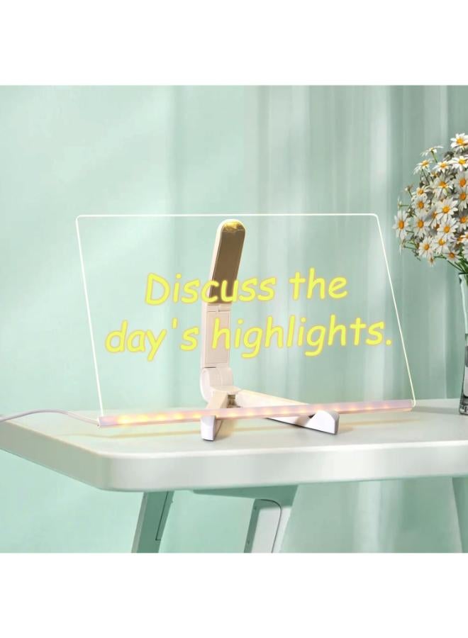 لوحة الرسم والرسائل السحرية المصنوعة من الأكريليك بتقنية LED – لوحة ملاحظات LED نيون بـ 7 ألوان - Image 4